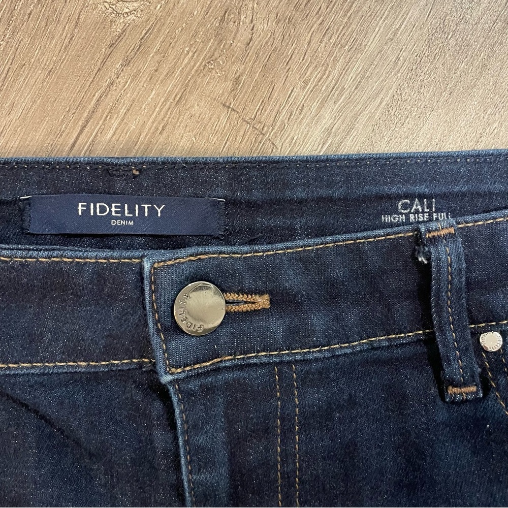 Fidelity Cali High Rise Full Length Jeans in Excel Rinse - Picture 6 of 7